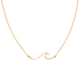 Gold chain wave